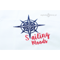Duży ręcznik mikrofibra - haft Sailing Moods