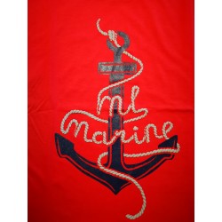 Koszulka damska czerwona ML Marine (3D)
