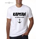 Koszulka męska biała premium KAPITAN ma zawsze rację!