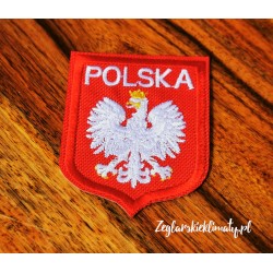Aplikacja (naszywka) - haft godło Polski (termo)