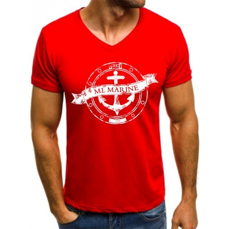 Koszulka męska czerwona ML Marine