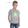 Koszulka dziecięca premium OPTIMIST 5-12 lat (szary melanż)