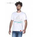 Koszulka męska biała Żeglarskie Klimaty - ŻAGLOWIEC