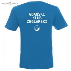 Koszulka klubowa niebieska Gdański Klub Żeglarski